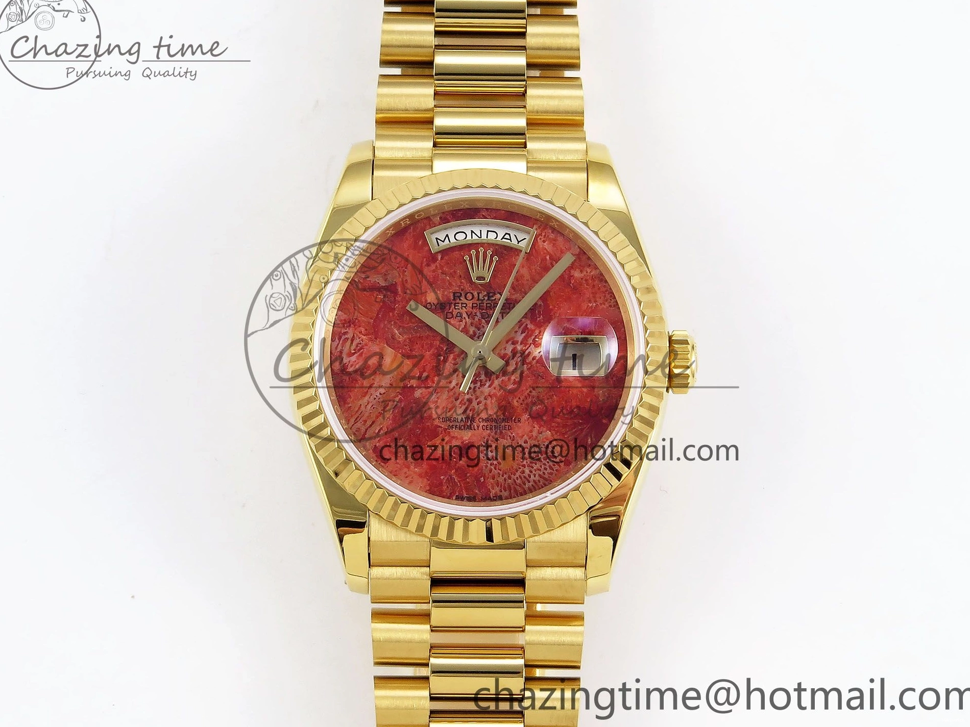 Bracelet RAF Dial Edition YG Best on A2836 Rock Date YG 36 Day 0122